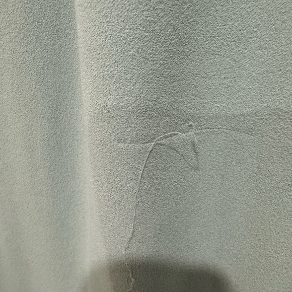 ADRIANNA PAPELL Off-the-shoulder Crepe Gown In Cloudy Aqua Size 14 - Picture 5 of 8